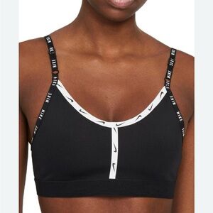 Nike DRI-FIT INDY LOGO TAPE
SPORTS BRA
Women - Black/White/White size S